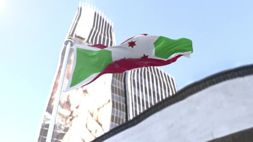 Burundi Flag Loop 4K