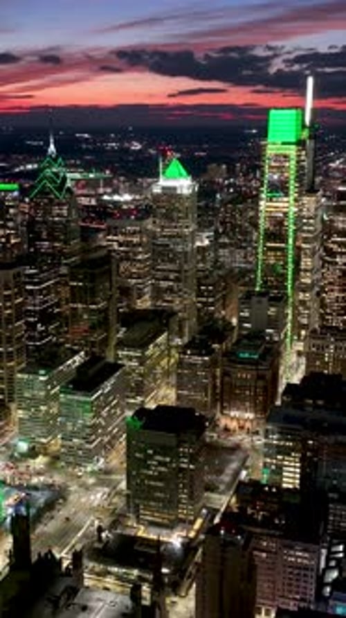 Downtown Philadelphia At Philadelphia In Pennsylvania United States.