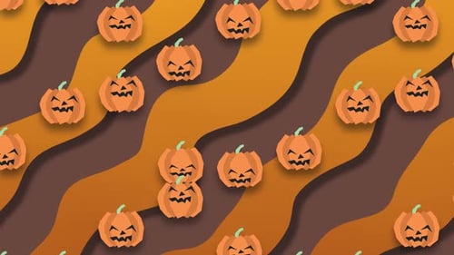 Halloween Pumpkin Jump Background