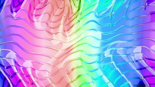 Rayas curvas de vidrio de color capaces de doblarse sin fin