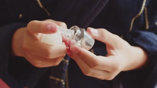 Clear Bottle Filling with Liquid