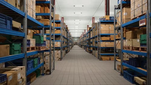 Warehouse, Logistic Distribution Industrial Interior