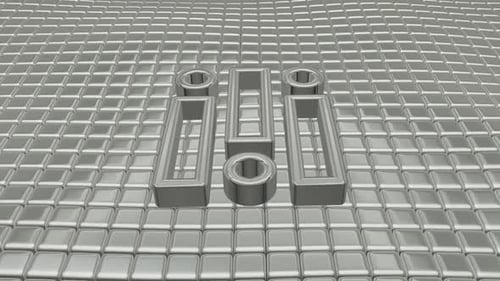 Luxury Background with Floating Silver Cubes, 3D Render, Reflection, Exclusive, Shape