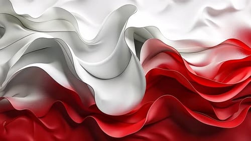 Dynamic Flag Wave Abstract