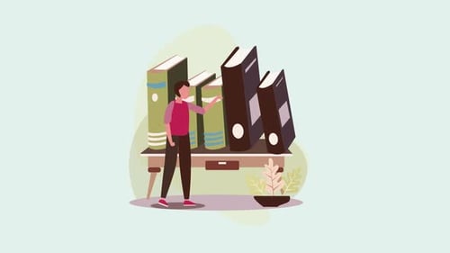 Animated Character Selecting Book for Education and Research