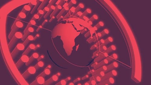 Colorful Globe Circling Animation