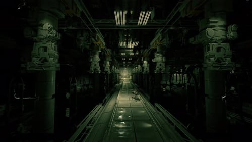 Aged Underground Tunnel Showing Signs of Frequent Maintenance Work