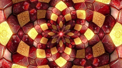 Glowing Gold and Ruby Luxury Texture Art Background