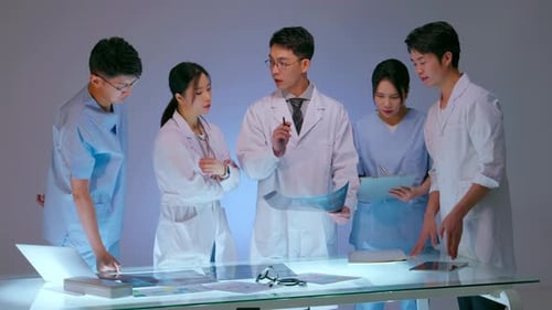 Medical Team Collaborating on Patient Care