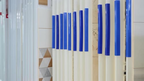 Porcelain Stoneware Tiles in a Store