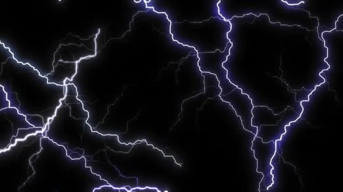 Abstract Electric Lightning Strikes Overlay