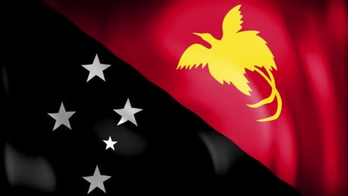 Bucle con la bandera de Papúa Nueva Guinea