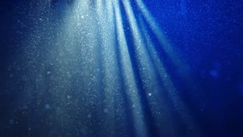 Underwater Depth with Floating Particles