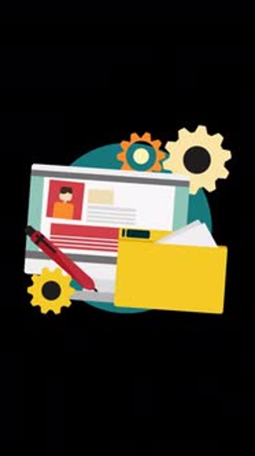 Employee Cv Review Vertical Alpha Channel