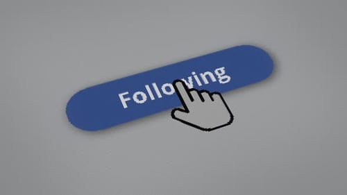 Retro Pixel Art Follow Unfollow Button Animation