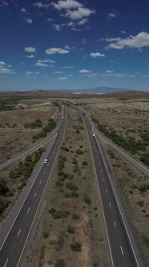 Aerial View Of Highway In Houston