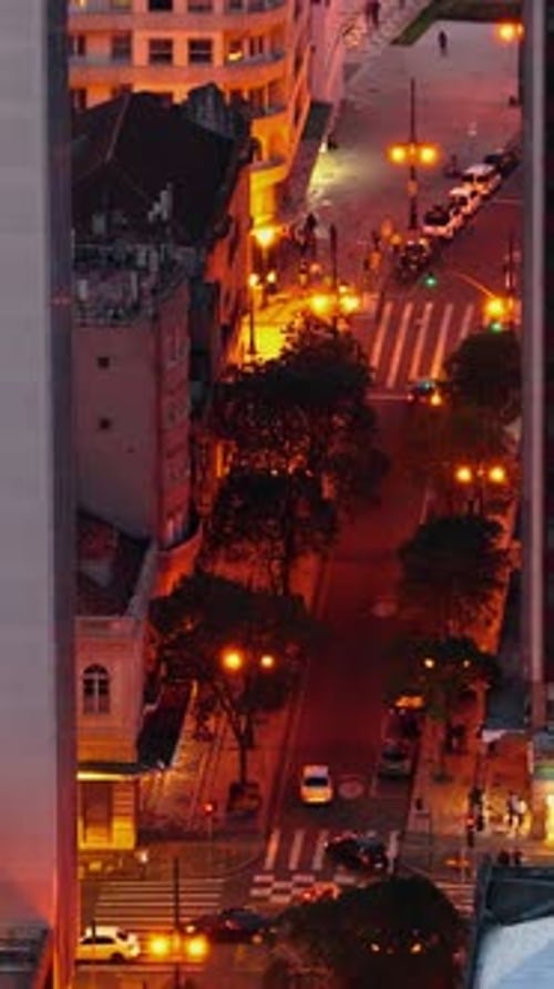 Curitiba Sunset Metropolis Urban Light Cityscape Curitiba.mov