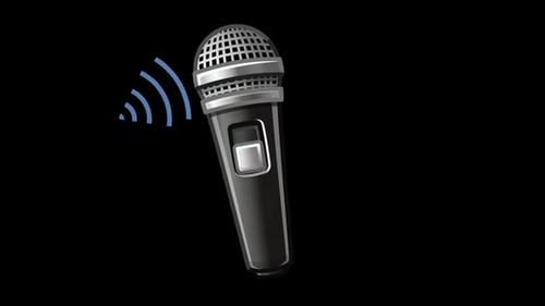 Modern Microphone Illustration Animation for Music and Audio Projects