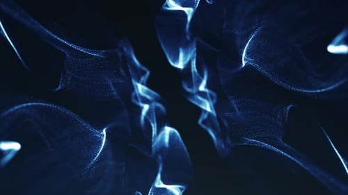Abstract Particles Flowing Background