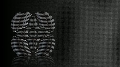 Abstract Geometric Blocks Forming Dynamic Network Animation