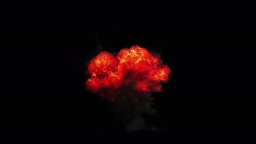 Dynamic Realistic Fire and Smoke Explosion Burst