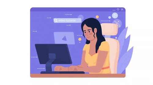 Vídeo tutorial animado y aislado