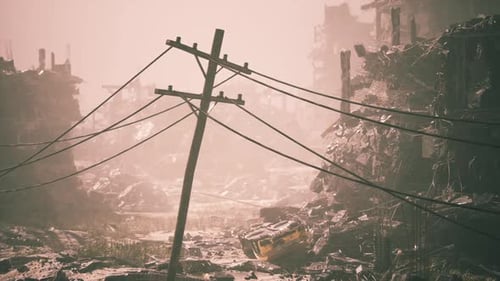 City in Ruins After Military Action Leaves Devastation and Destruction Behind