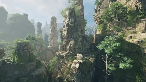 A Stunning Mountain Landscape in China Showcasing the Beauty of Nature