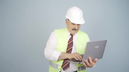 Engineer waving at camera.