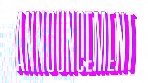 Animated Wobbling 3D Announcement Text Title