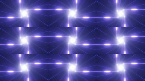 Abstract Neon Geometric Light Pattern Loop Background