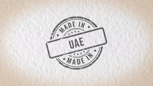 Made In UAE Stamp