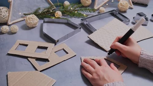 Creating Festive Cardboard Christmas Decorations at Home