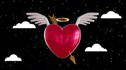 4K Cupid Love Heart Valentine