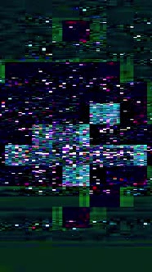 Vertical Video Computer Glitch Pixel Noise Grain