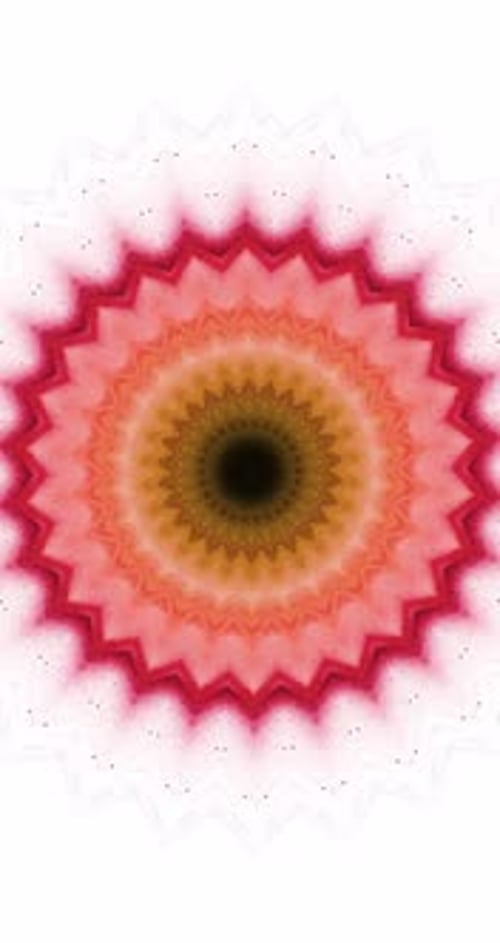 Colorful Abstract Kaleidoscope Mandala Loop