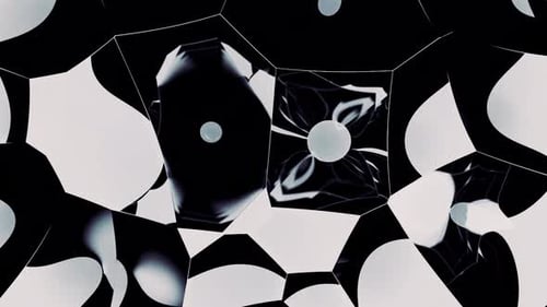 Abstract Kaleidoscopic Moving Shapes