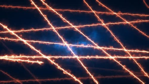 Abstract bright multicolored energy lines magical glowing background