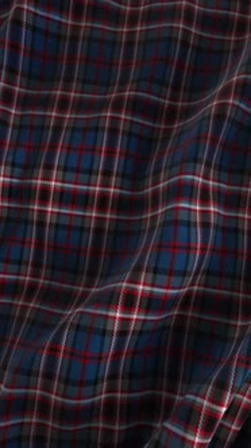 Seamless Waving Plaid Fabric Motion Background Loop
