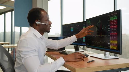 Finanzkonzept Ein Amateurhändler ist an der Investition gescheitert und hat seinen Fonds aufgrund einer falschen Entscheidung verloren