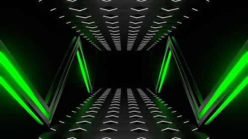 Grüner und weißer futuristischer abstrakter bewegter Hintergrund Vj Loop In HD