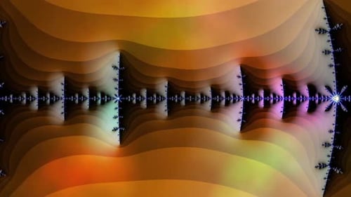 Abstract Fractal Zooming Animation Background