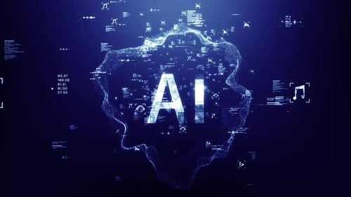 Futuristic Artificial Intelligence Concept.