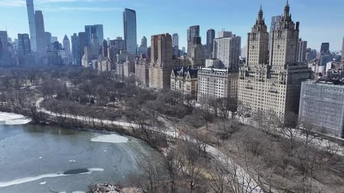 Central Park At Manhattan In New York United States.