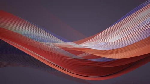 Orange Red Purple Modern Abstract Digital Geometric Gradient Background Luxury Silk Wave Cloth