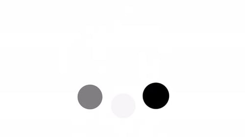 simple 3 dot animated loading motion graphic alpha channel loop video design