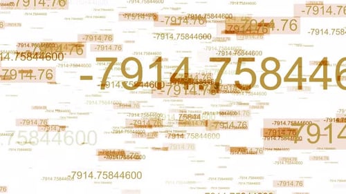 Floating Digital Numbers Data Stream Background