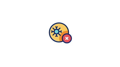 Animated Medical Icon for Virus Prevention