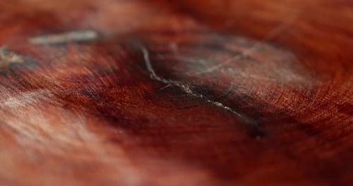 Close-Up of Natural Wood Grain Pattern and Texture