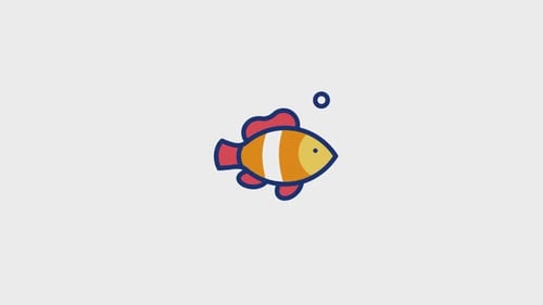 Clownfish Animated Icon V2